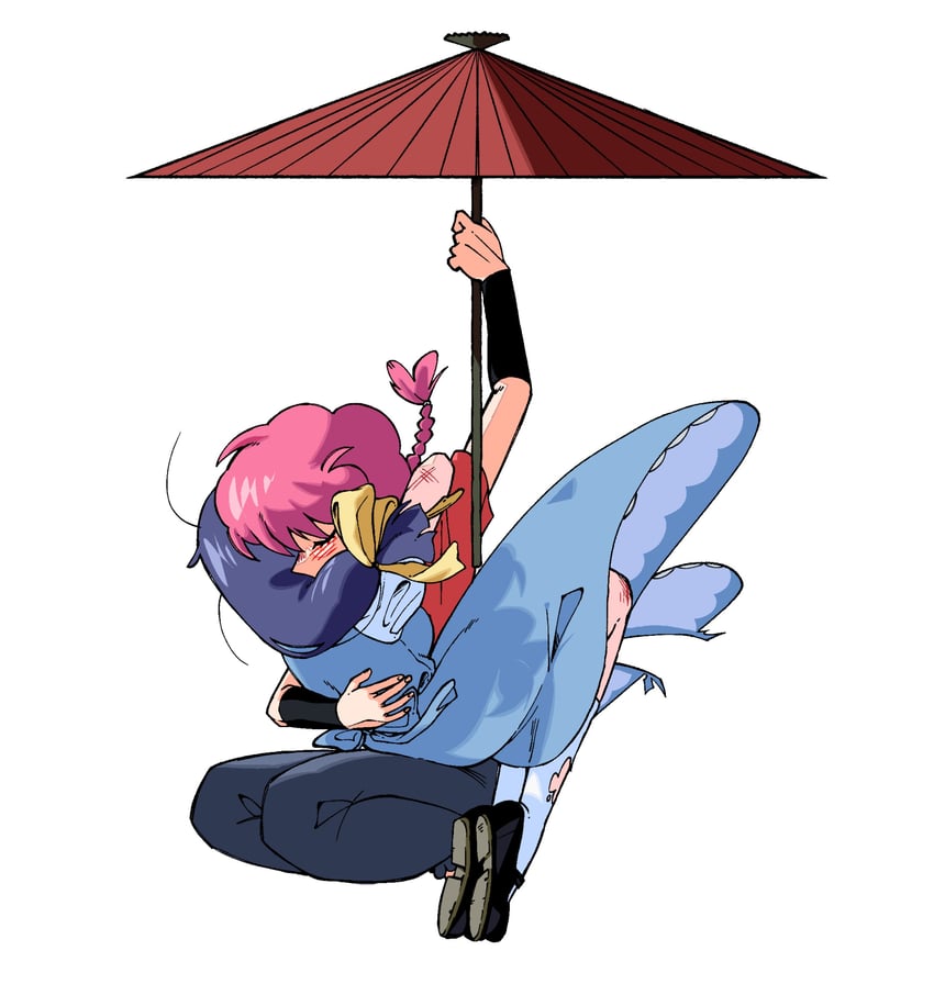 ranma-chan and tendou akane (ranma 1/2) drawn by makh00n