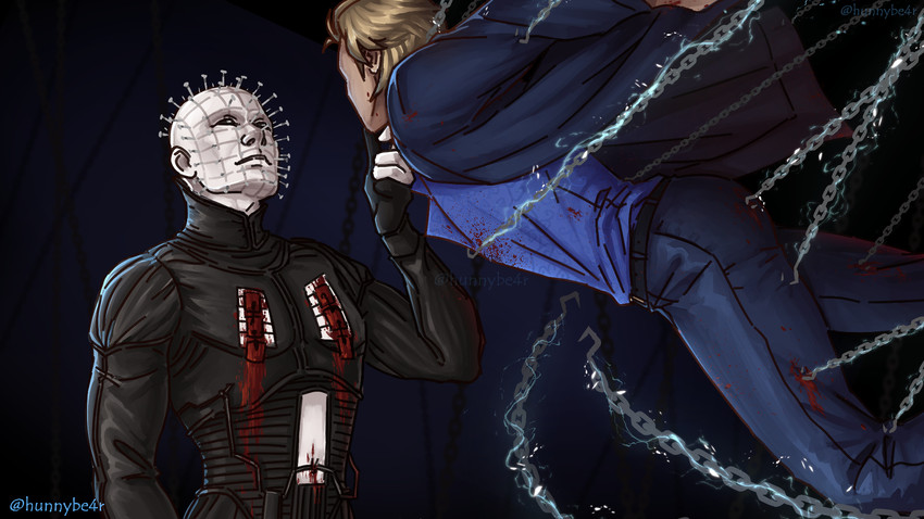 felix richter and pinhead (dead by daylight and 1 more) drawn by hunnybear