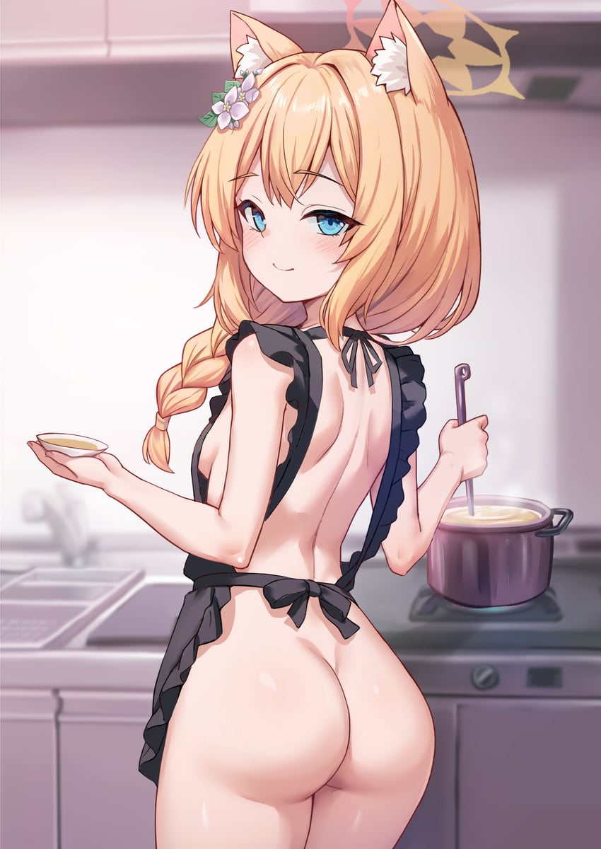 mari (blue archive) drawn by milkshakework
