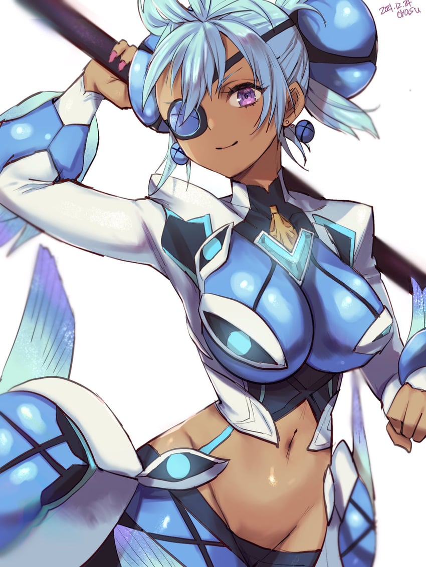 praxis (xenoblade chronicles and 1 more) drawn by yamamori_kinako