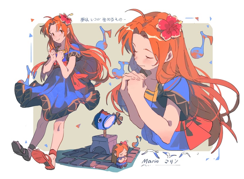 marin (the legend of zelda and 1 more) drawn by sanyang003