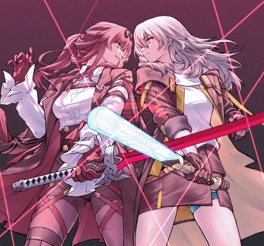 trailblazer, stelle, and kafka (honkai and 1 more) drawn by aoi_(aoi306)