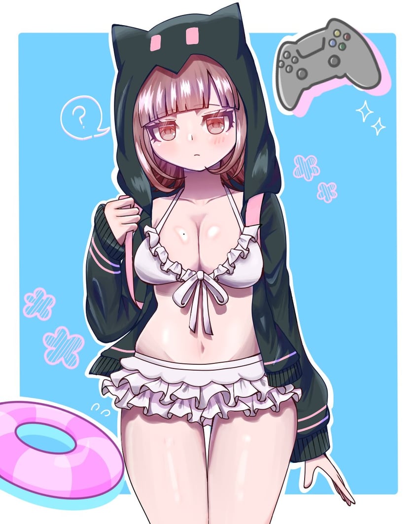 nanami chiaki (danganronpa and 1 more) drawn by sato_sora
