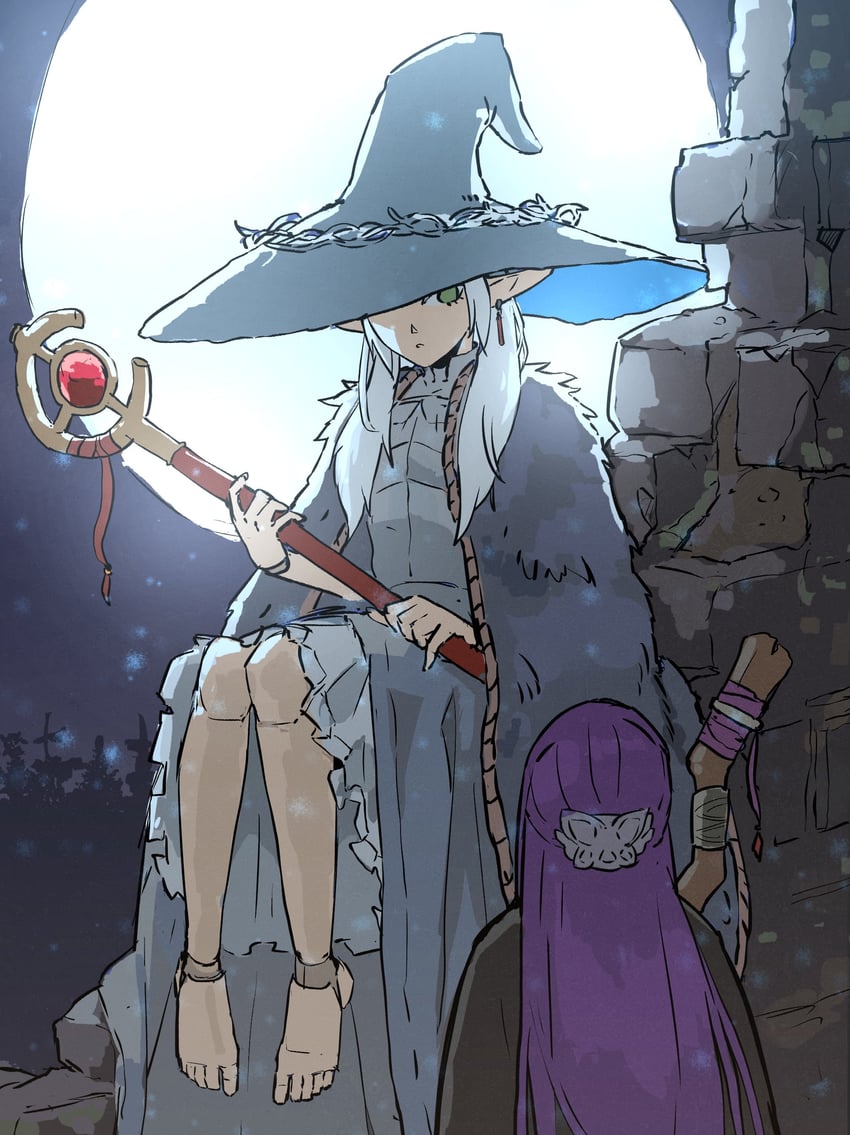 frieren, fern, and ranni the witch (sousou no frieren and 1 more) drawn by yakutzan