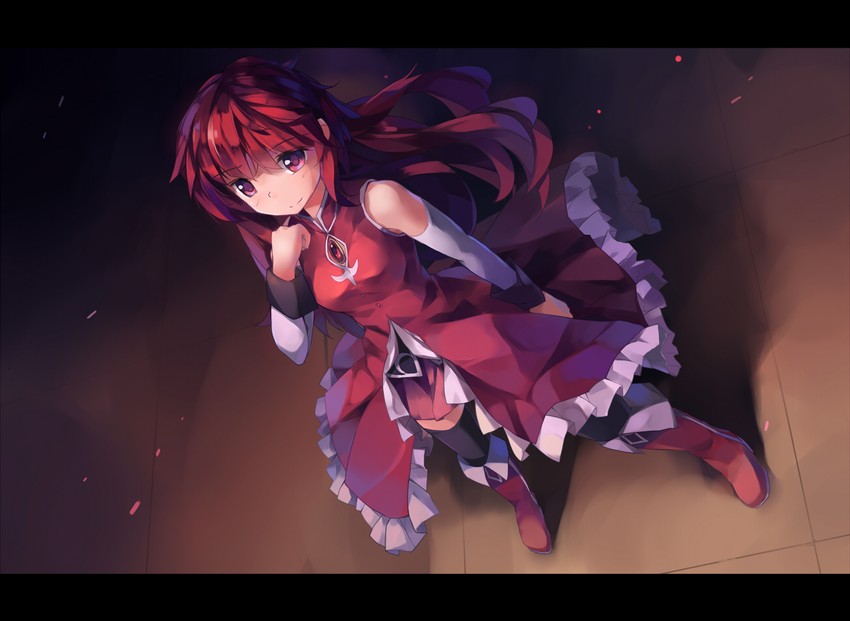 sakura kyoko (mahou shoujo madoka magica) drawn by huanxiang_huifeng