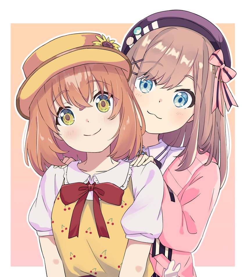 suzuhara lulu and honma himawari (nijisanji) drawn by cino_(amairoka)