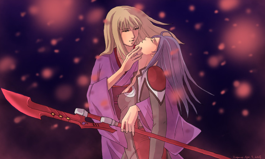 kuga natsuki and fujino shizuru (my-hime) drawn by eugene