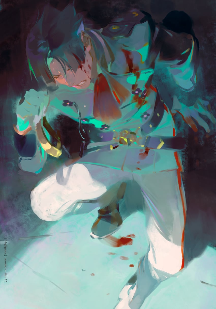 kazuma asogi (ace attorney and 2 more) drawn by rei_(sanbonzakura)