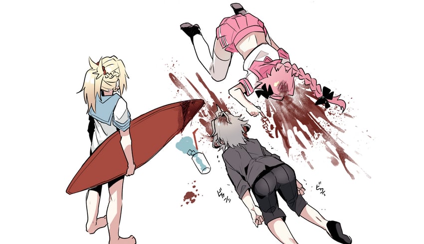 astolfo, mordred, and sieg (fate and 2 more) drawn by haoro