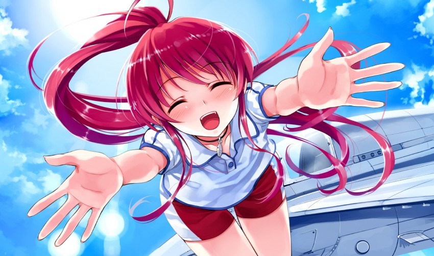 miyamae tomoka (suiheisen made nan mile?) drawn by misaki_kurehito