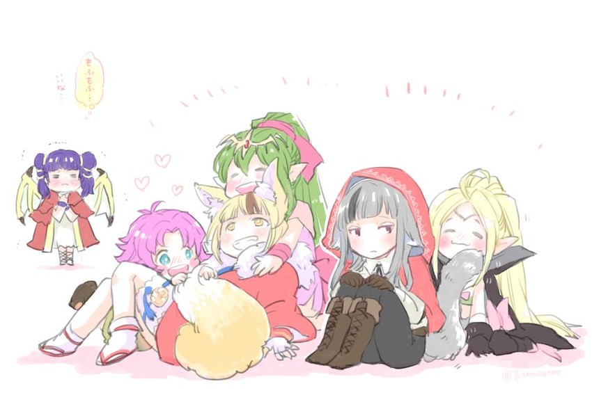 tiki, nowi, myrrh, fae, selkie, and 1 more (fire emblem and 6 more) drawn by qumaoto