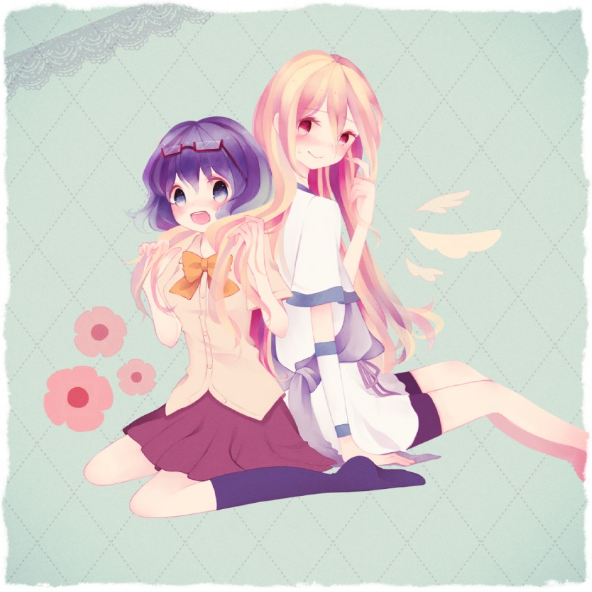 afuro terumi and otonashi haruna (inazuma eleven) drawn by shiguri