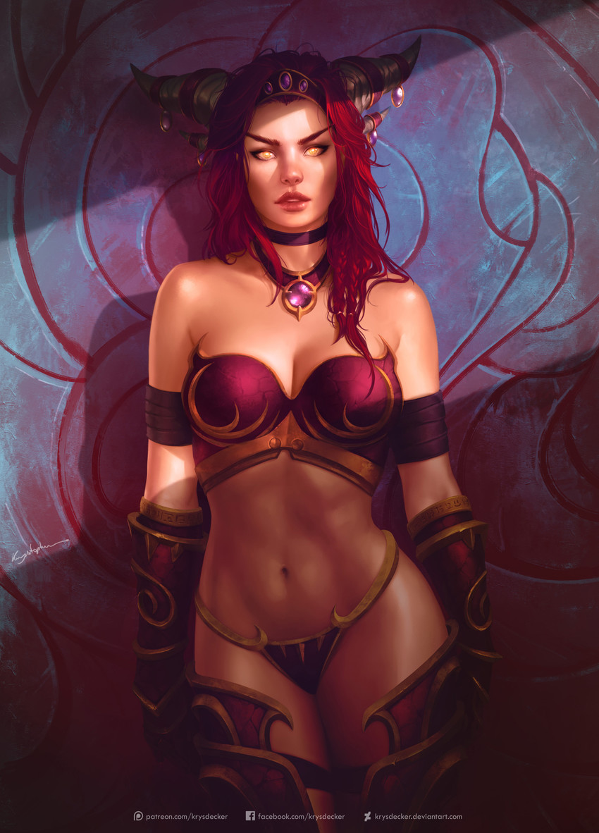 alexstrasza (warcraft and 1 more) drawn by krystopher_decker