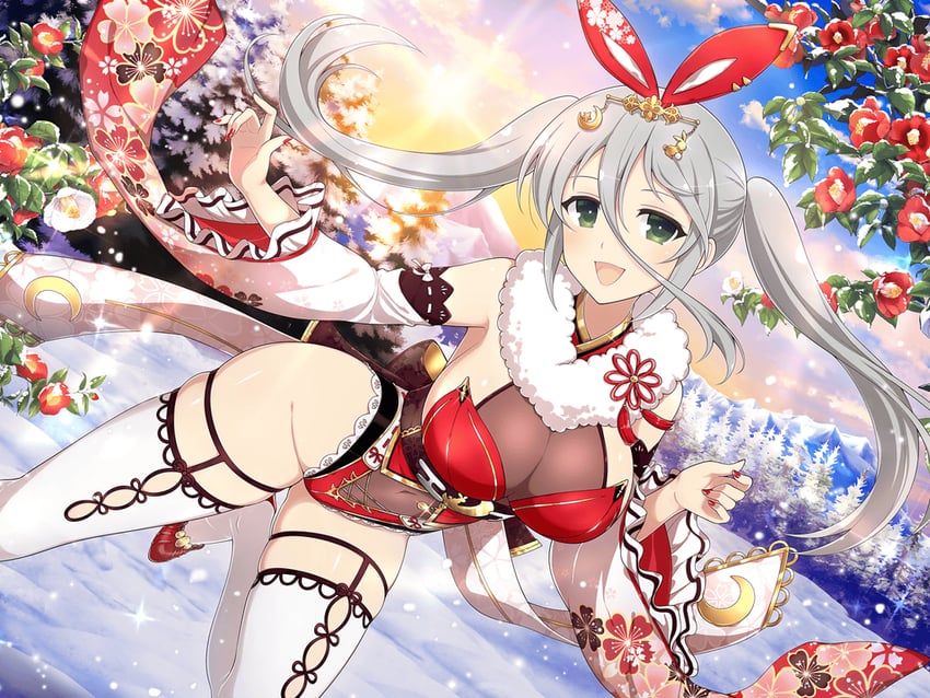gekkou (senran kagura and 1 more) drawn by yaegashi_nan
