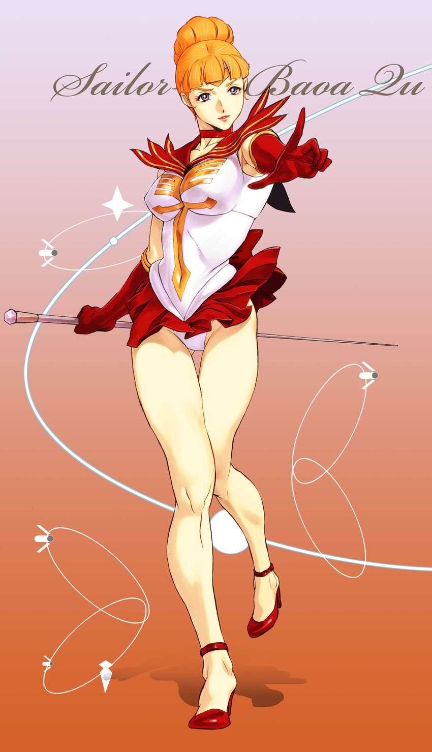 cecilia irene (gundam and 2 more) drawn by fujiwara_hisashi