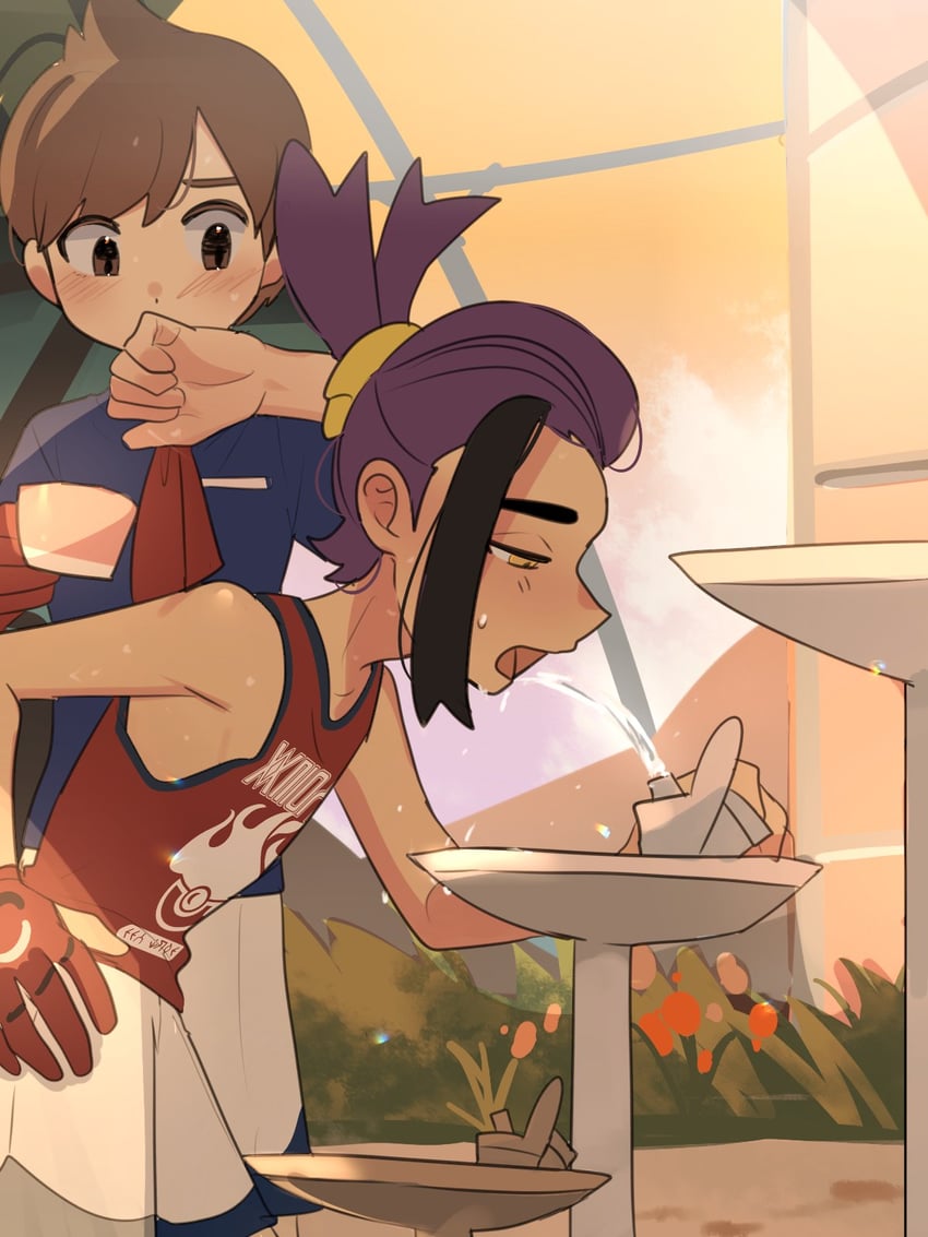 kieran and florian (pokemon and 1 more) drawn by suikaels