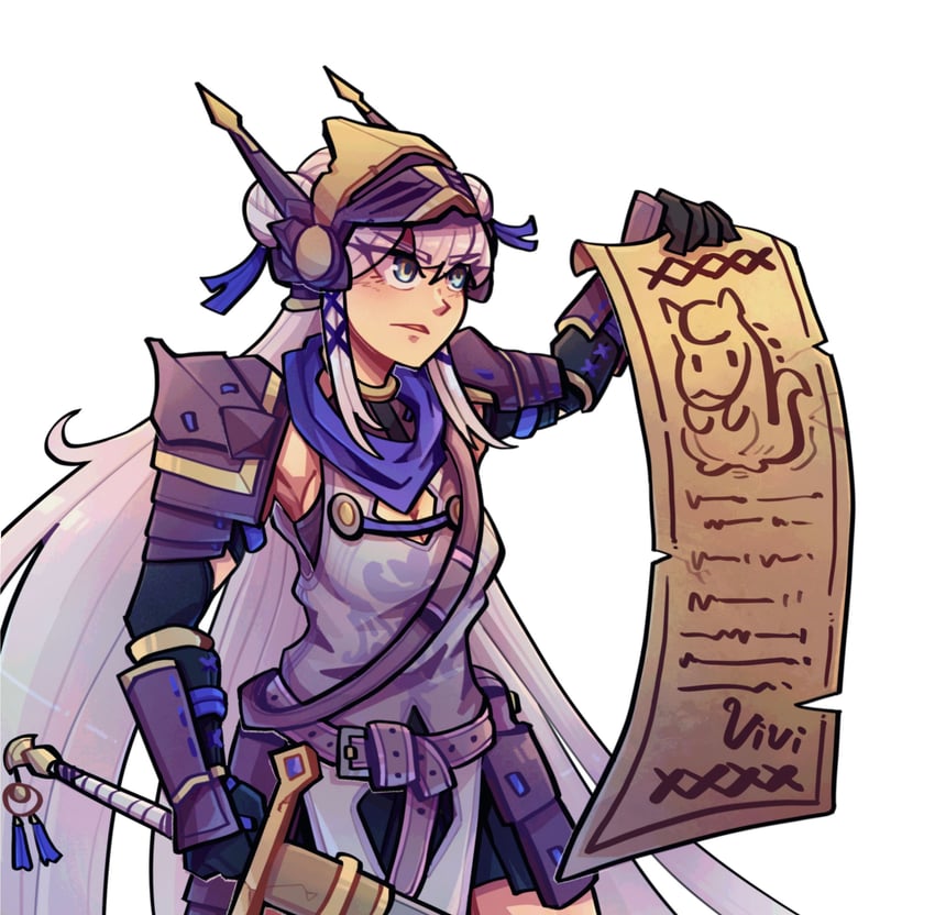 victoria brightshield, crusader, and paladin (nijisanji and 2 more) drawn by rocky_birdy