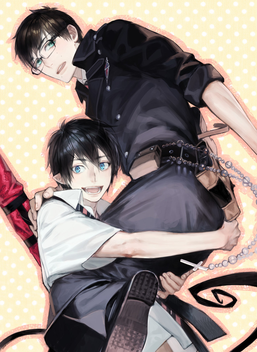 okumura rin and okumura yukio (ao no exorcist) drawn by naoko_(naonocoto)