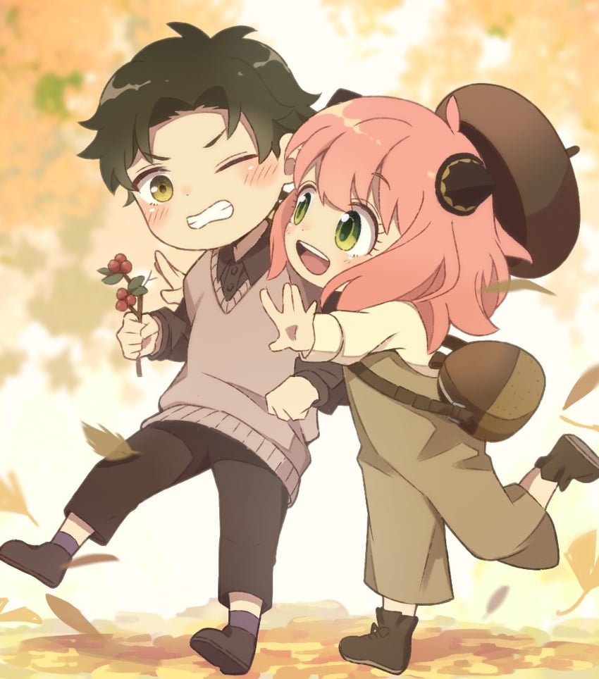 anya and damian desmond (spy x family) drawn by dmanya