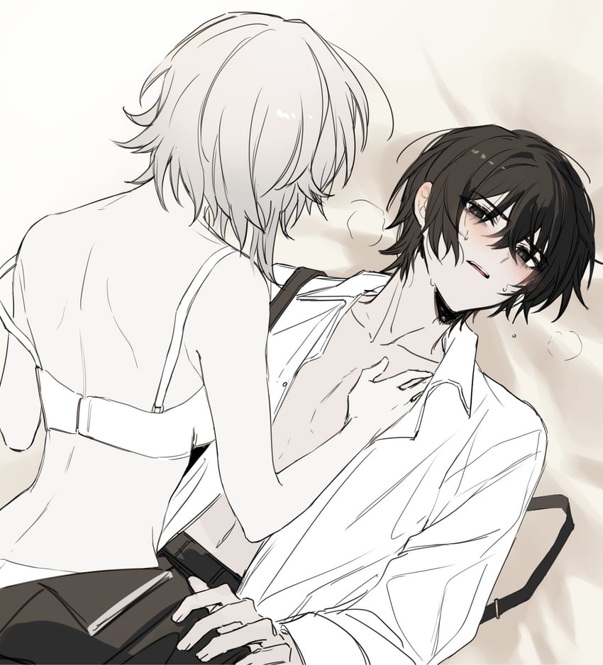 faust and yi sang (project moon and 1 more) drawn by sp0i0ppp