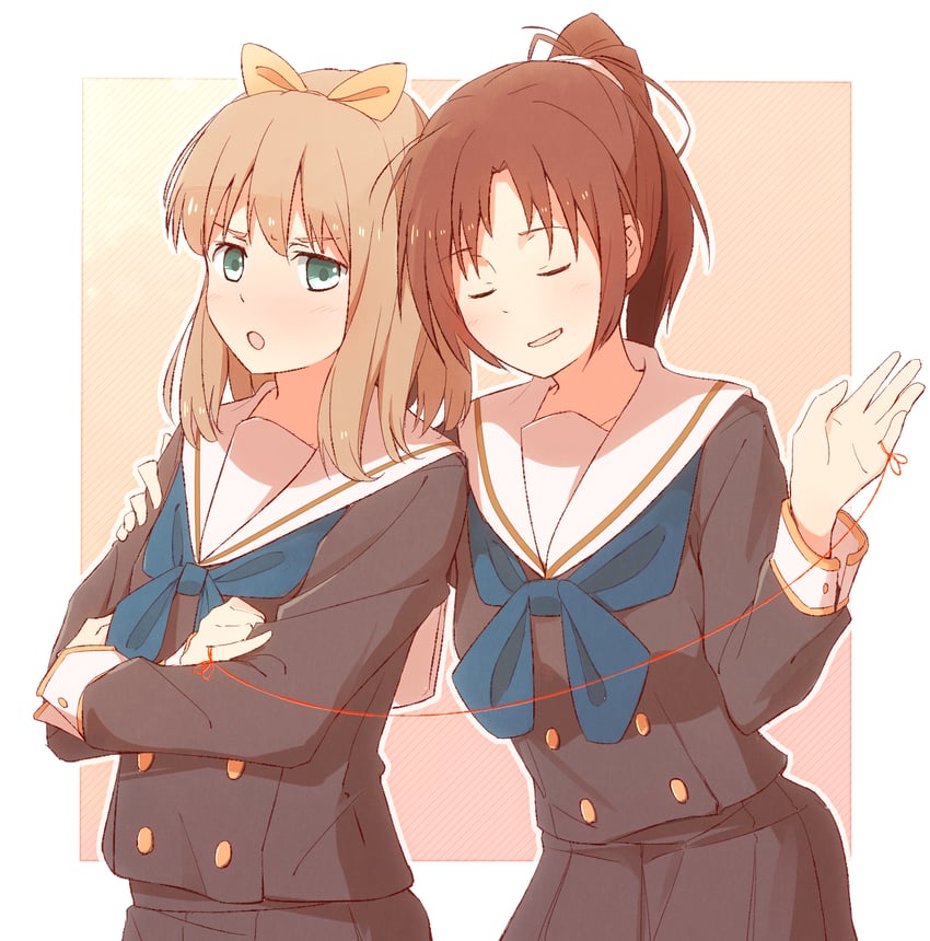 nakagawa natsuki and yoshikawa yuuko (hibike! euphonium) drawn by sawara65