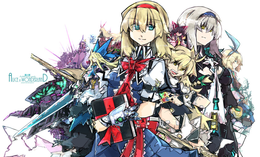 hakurei reimu, kirisame marisa, cirno, alice margatroid, patchouli knowledge, and 2 more (touhou) drawn by beru