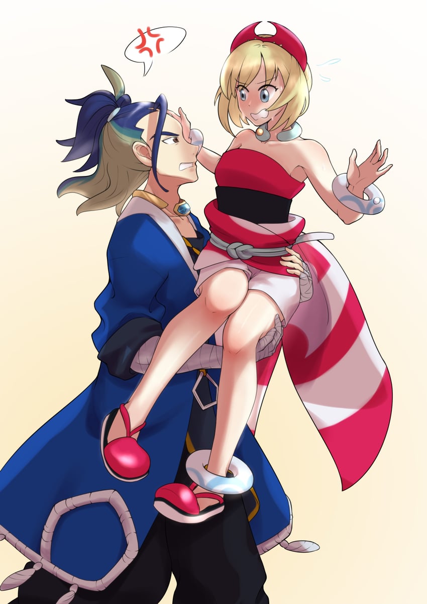 irida and adaman (pokemon and 1 more) drawn by mudcchii