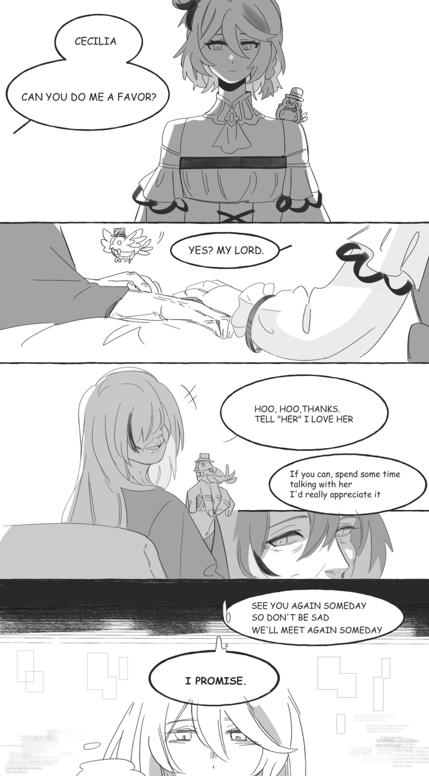 nanashi mumei and cecilia immergreen (hololive and 1 more) drawn by fongban_illust