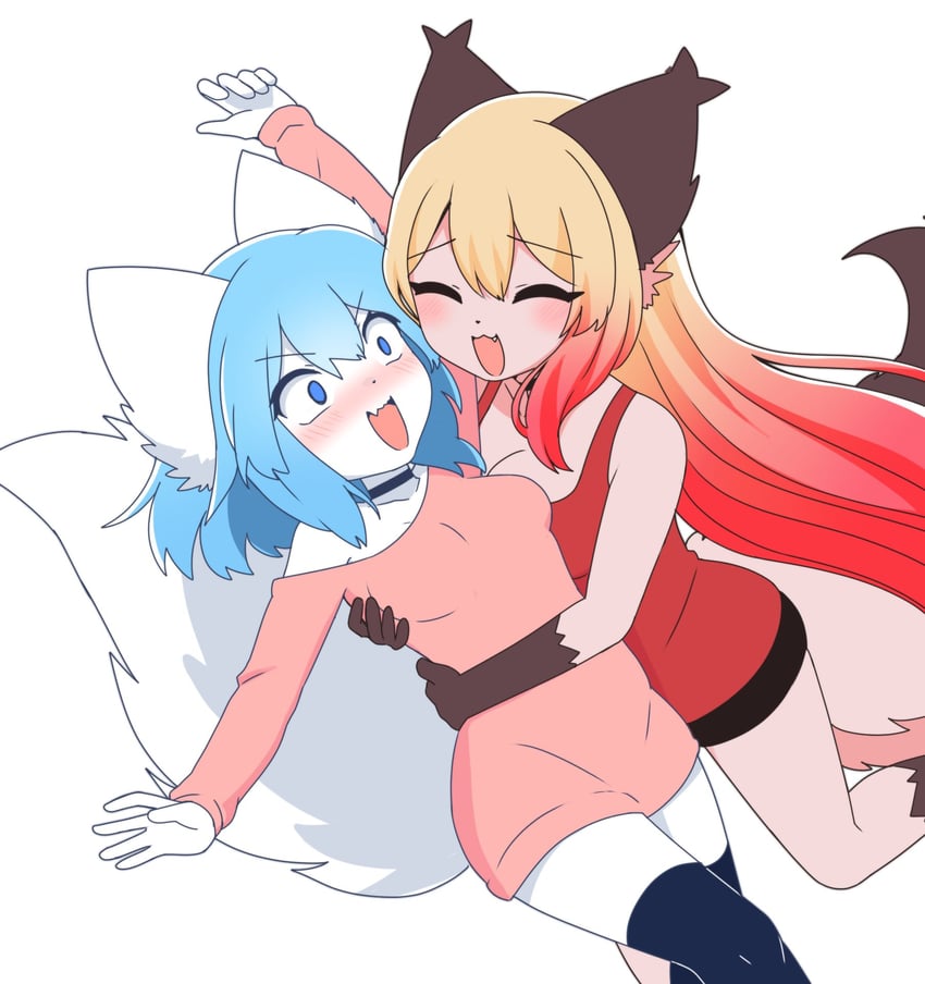 wolfychu and luna (original and 1 more) drawn by wolfychu_(artist)