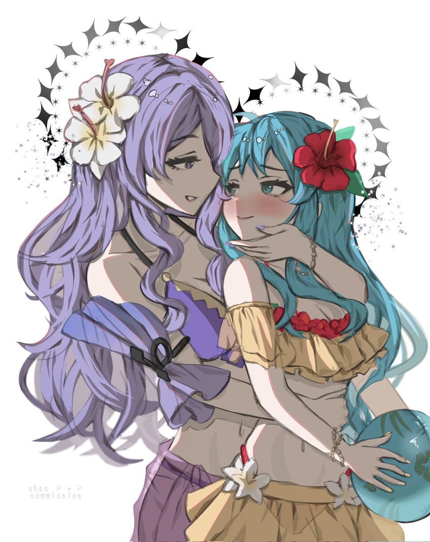 camilla and eirika (fire emblem and 3 more) drawn by mariirasuto7