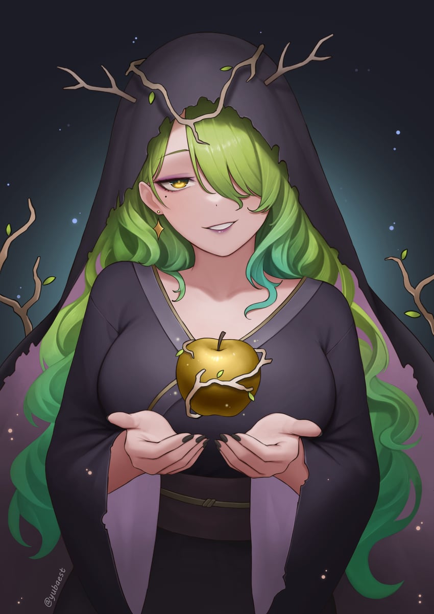 ceres fauna (hololive and 1 more) drawn by yubaest