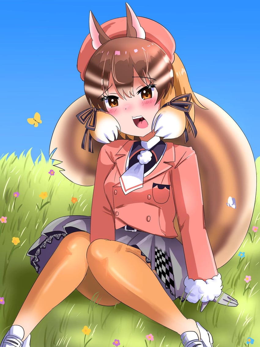 island fox and siberian chipmunk (kemono friends and 1 more) drawn by 3abw2