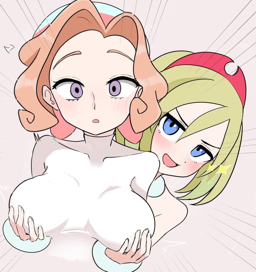 irida and palina (pokemon and 1 more) drawn by kion_(namarock8686)