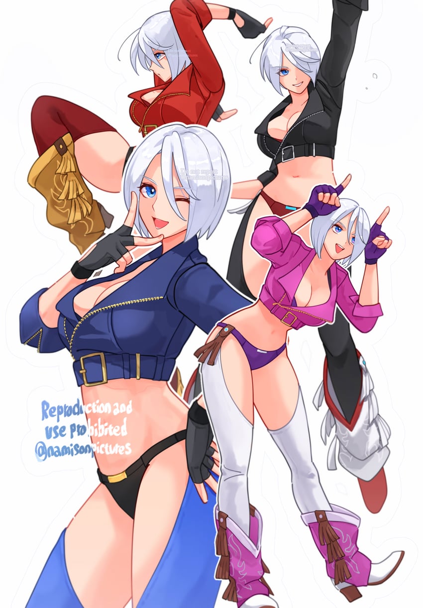 angel (the king of fighters and 1 more) drawn by namisonpictures