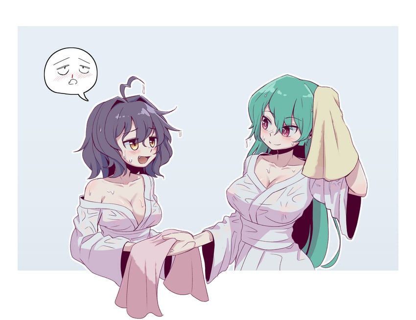 hiiragi utena and minakami sayo (mahou shoujo ni akogarete) drawn by mimyung00