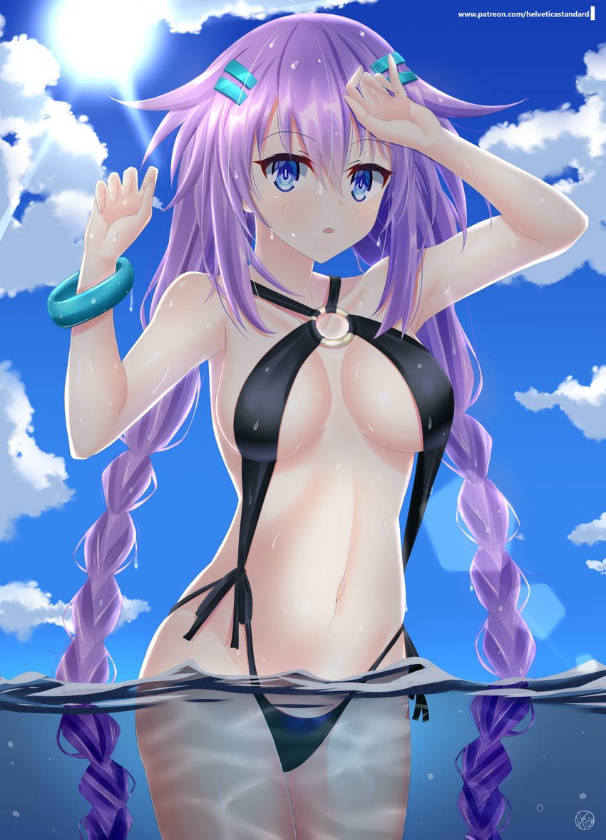 purple heart (neptune) drawn by helvetica_std