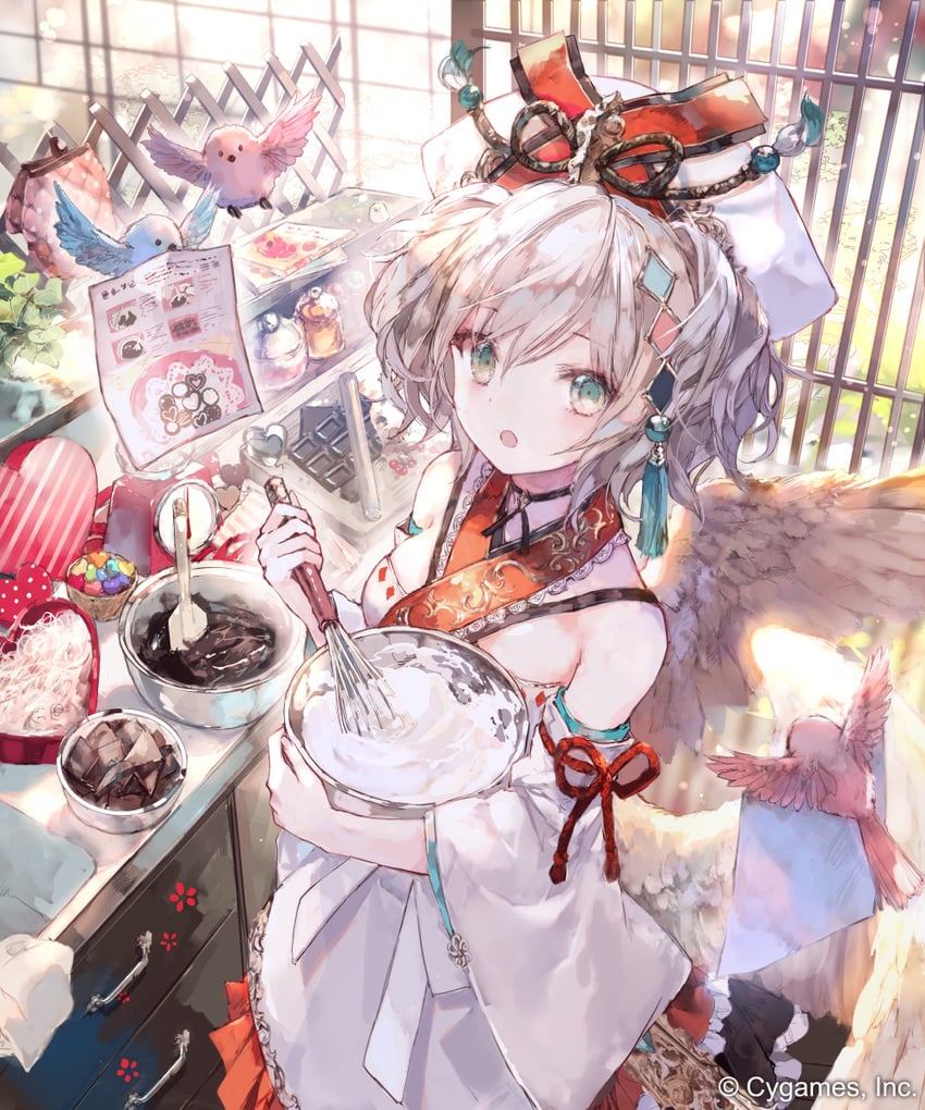 resplendent phoenix (princess connect! and 1 more) drawn by onineko