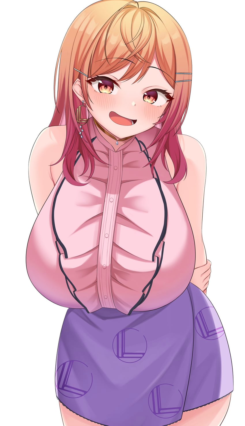 ichijou ririka (hololive and 1 more) drawn by 9696k