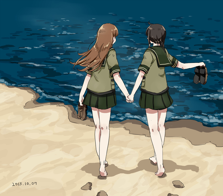 kitakami and ooi (kantai collection) drawn by any_(lucky_denver_mint)