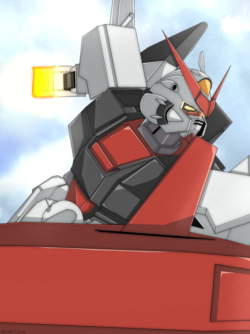 murasame (gundam and 2 more) drawn by gundrass