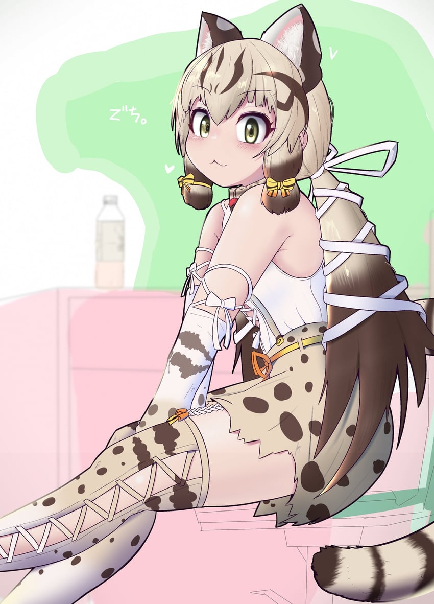 geoffroy's cat (kemono friends and 1 more) drawn by morrowine