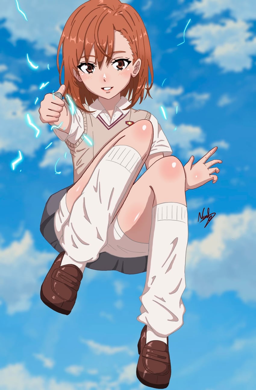 misaka mikoto (toaru majutsu no index and 1 more) drawn by nashdnash2007
