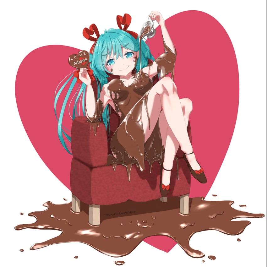 hatsune miku (vocaloid) drawn by yukichi_(yu-ame)