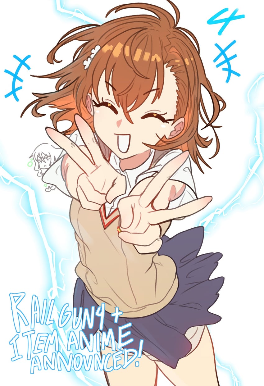 misaka mikoto and mugino shizuri (toaru majutsu no index and 2 more) drawn by ebora
