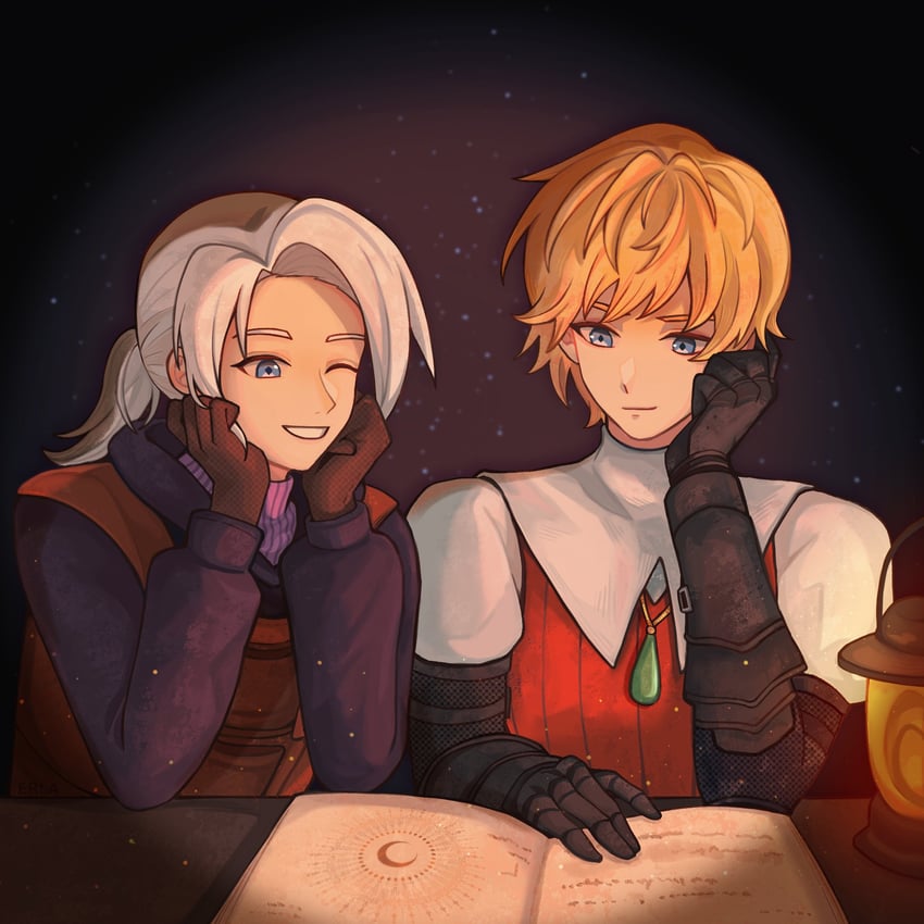 luneth and ingus (final fantasy and 1 more) drawn by carmen_erla