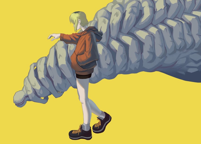 sawatari akane and snake devil (chainsaw man) drawn by andrei_(shidanasu)