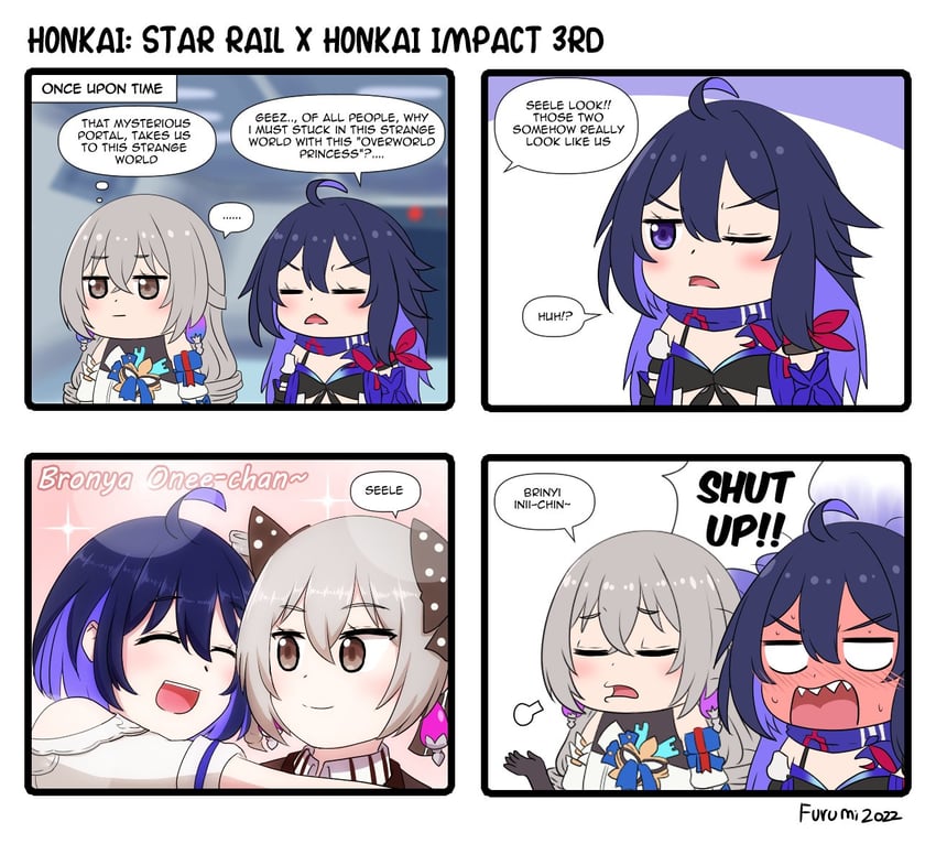 bronya zaychik, seele vollerei, bronya rand, and seele (honkai and 2 more) drawn by keita_naruzawa