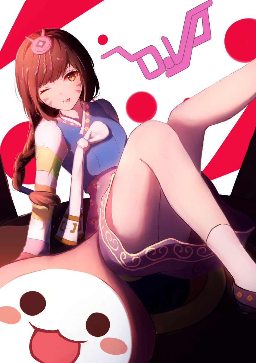 d.va, palanquin d.va, and pachimari (overwatch and 1 more) drawn by shimmer