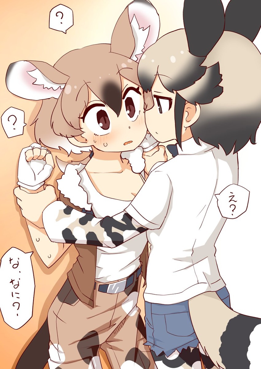 african wild dog and gambian rat (kemono friends) drawn by 370ml