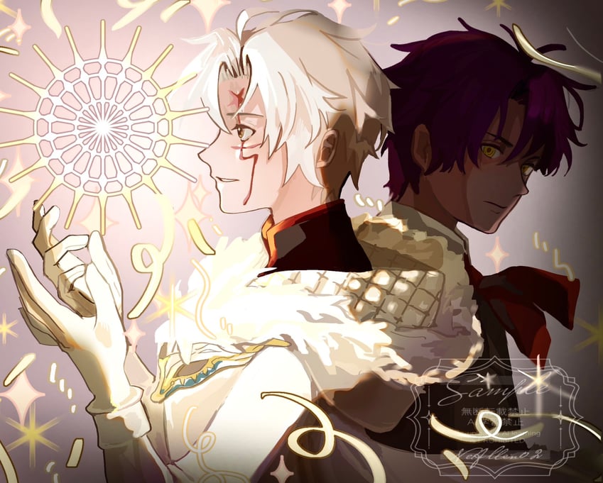 allen walker and nea d campbell (d.gray-man) drawn by neallen02